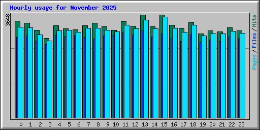 Hourly usage for November 2025